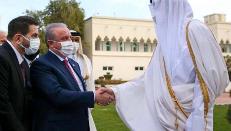 TBMM Başkanı Şentop, Doha’da Katar Emiri Al Sani ile görüştü